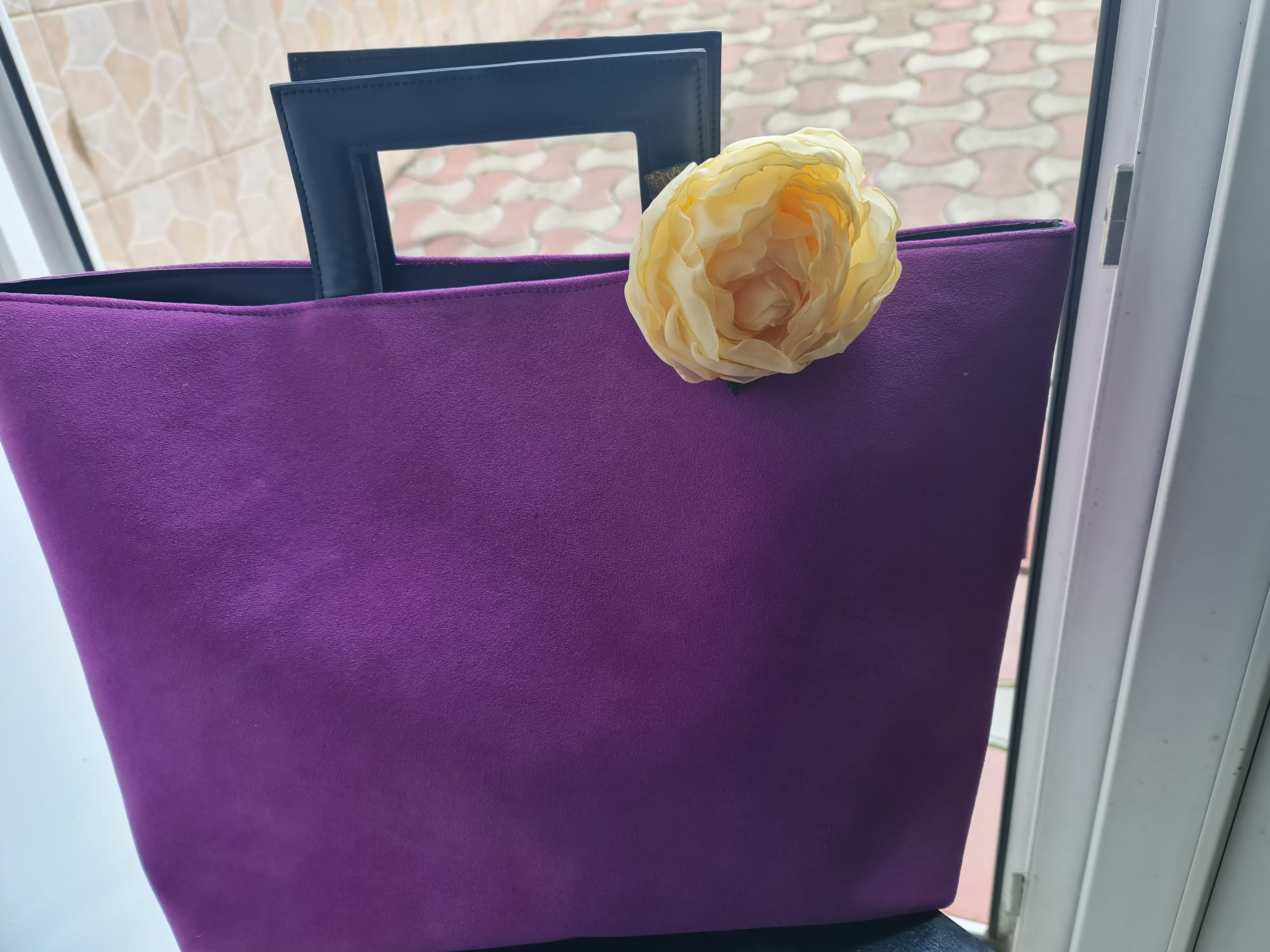Elvira Suede Shopper Bag – Handcrafted Leather Handbag